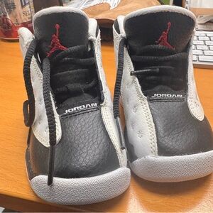 Nike Jordan Kids Black and White Sneakers